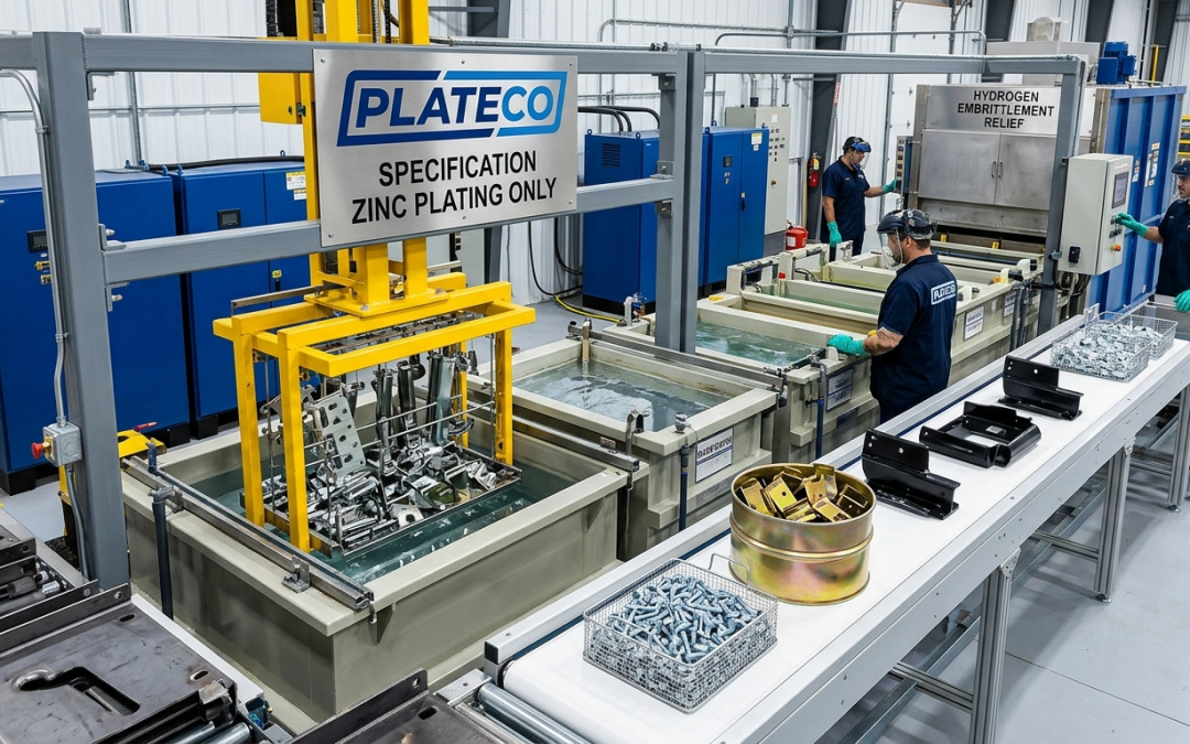 Overview of industries such as automotive, construction, aerospace, and manufacturing that use zinc plating for corrosion protection.