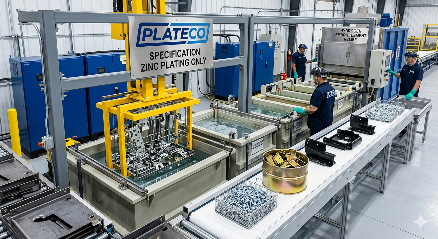 Overview of industries such as automotive, construction, aerospace, and manufacturing that use zinc plating for corrosion protection.