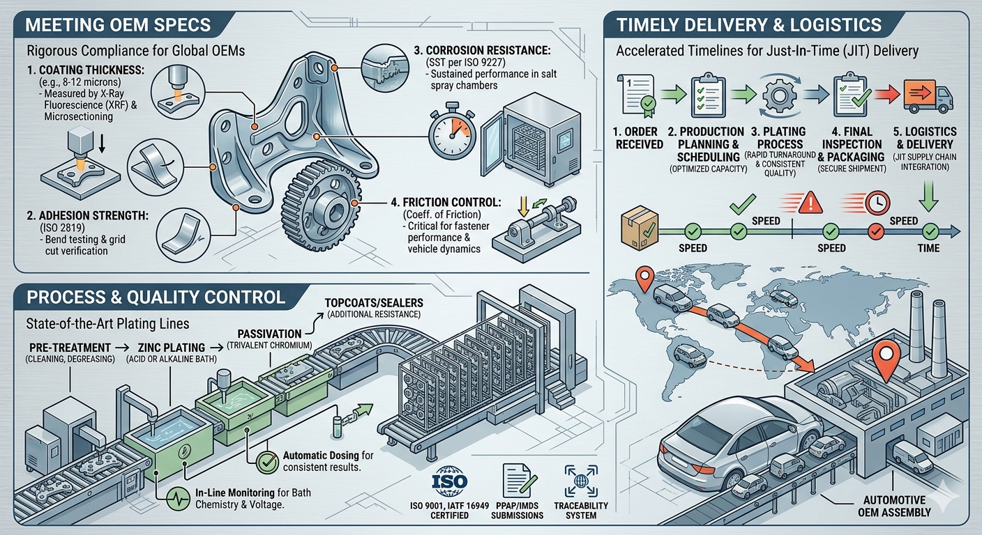 Automotive Zinc Plating Zinc plating for automotive parts