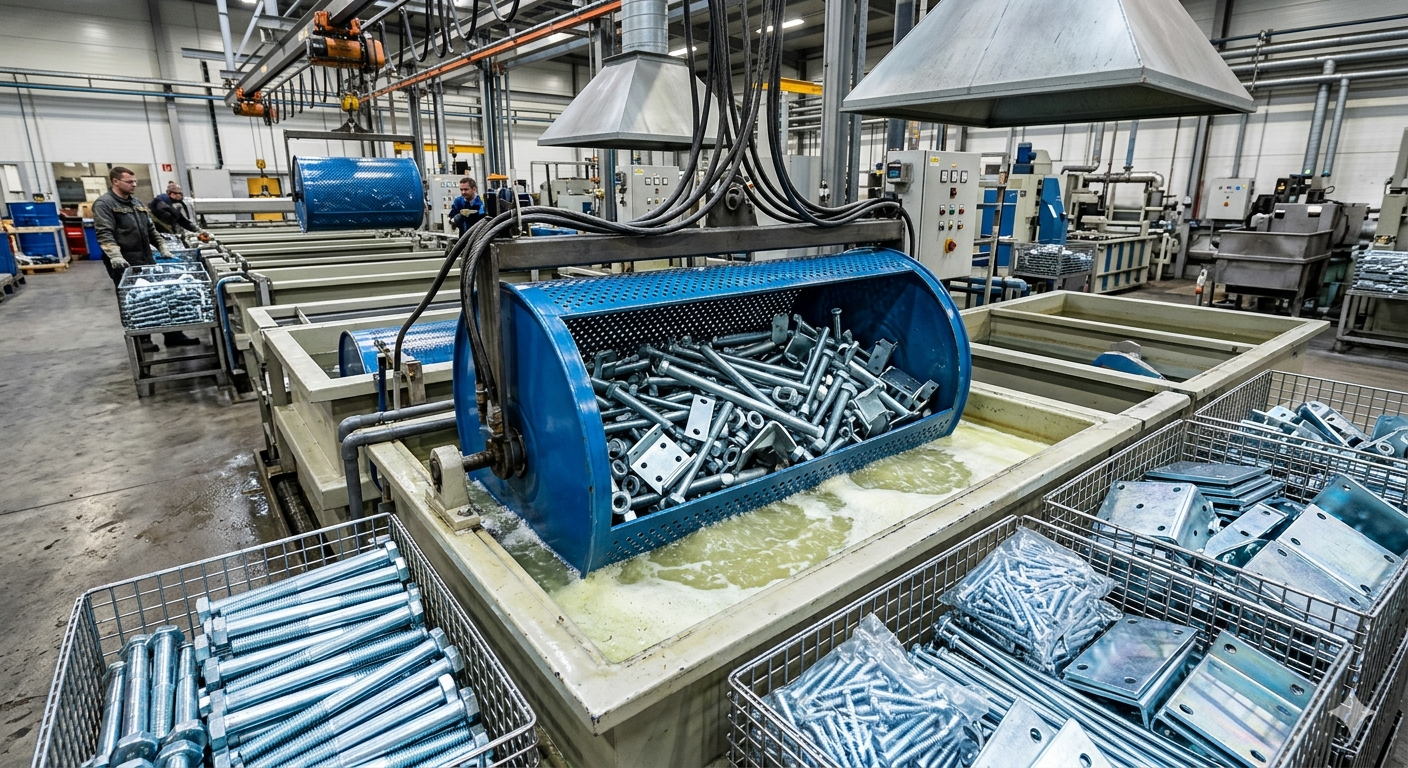 Zinc barrel plating for corrosion protection