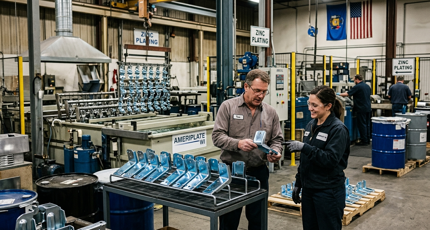 Why Wisconsin Manufacturers Choose Local Zinc Plating Local zinc plating services for Wisconsin manufacturers.