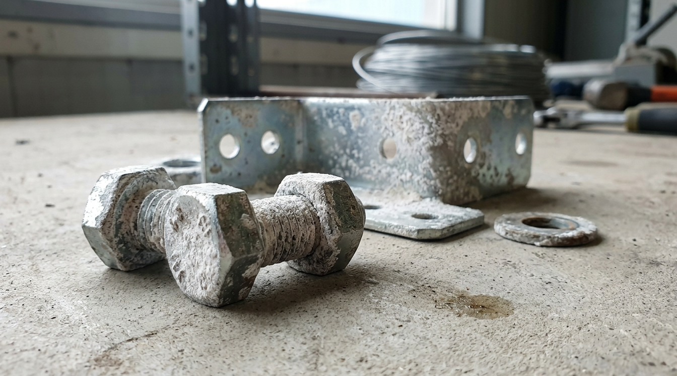 White rust on zinc-plated parts