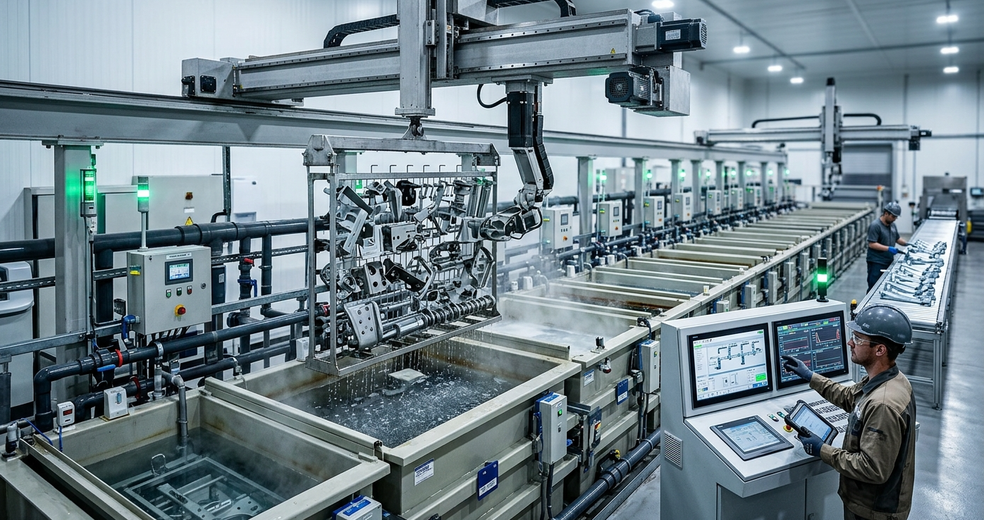 Automated Zinc Plating Line Automated zinc plating production line