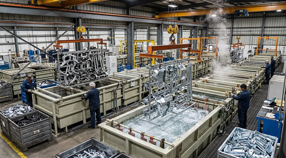 Zinc Rack Electroplating Services B2B zinc rack electroplating services