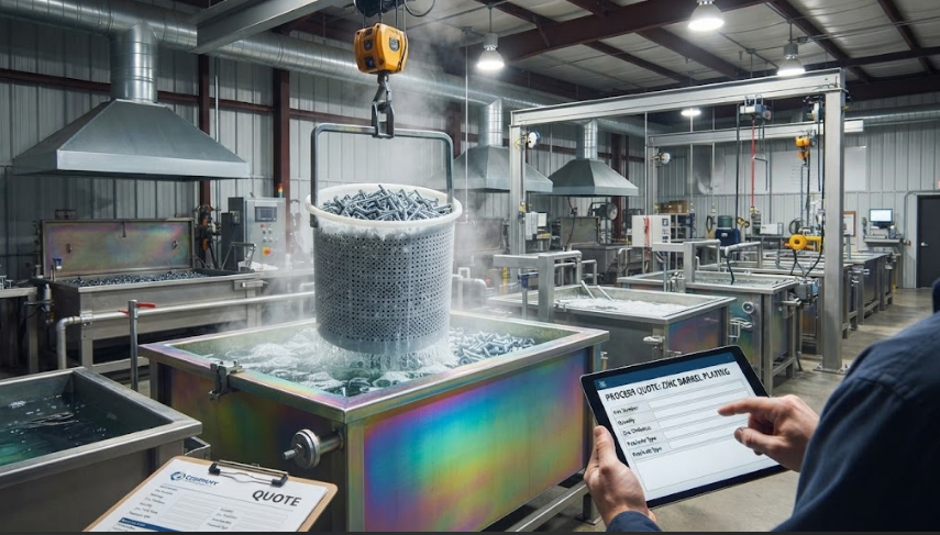 Zinc Barrel Electroplating Quote Zinc barrel electroplating quote and services